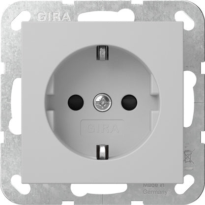 Gira Systeem 55 Veiligheid Plus Stopcontact Grijs Matt - 4755015