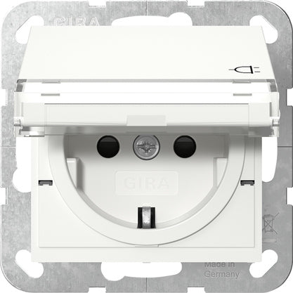 Gira Systeem 55 Schuko Veiligheid Plus Stopcontact Met Afdekking - 455703