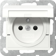 Gira Systeem 55 Veiligheid Plus Stopcontact Met Scharnierende Afdekking - 448803