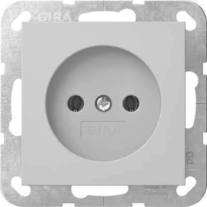 Gira Systeem 55 Stopcontact 2-Pool 16A 250V Grijs Matt - 4480015