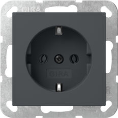 Gira Systeem 55 Aardingscontactdoos Antraciet - 418828