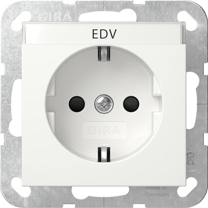Gira Systeem 55 Verbeterde Veiligheid SCHUKO Stopcontact - 446203