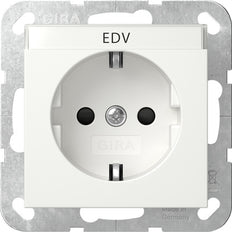 Gira System 55 SCHUKO Socket With Safety Plus - 446227