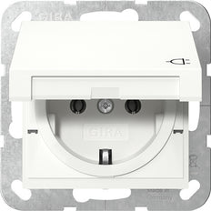 Gira Systeem 55 Schuko Stopcontact Met Scharnierende Afdekking IP44 - 445427