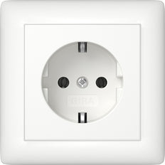 Gira Standaard 55 Schuko Stopcontact Puur Wit Matt - 444027