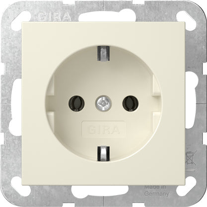 Gira Systeem 55 Schuko Stopcontact Crème Wit - 418801 [2 Stuks]