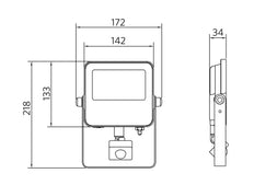 OPPLE LED Flood E3 20W 4000K Buiten Floodlight - 709000072600