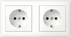 Gira Dual Schuko Stopcontact Met Veiligheid Plus Systeem 55 - 478604