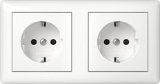 Gira Standaard 55 Dubbele Stopcontact 16A 250V Veiligheid Plus - 478603