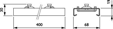 Philips Maxos Fusion LED Rail Systeem Bevestigingsbeugel Wit - 8718696374511