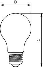 Philips Master Led Dimbare Glazen Lamp E27 5.9W - 8719514449718