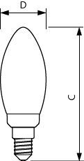 Philips Master Led Kaars DimTone 2.5W E14 Helder Glas - 8719514449350