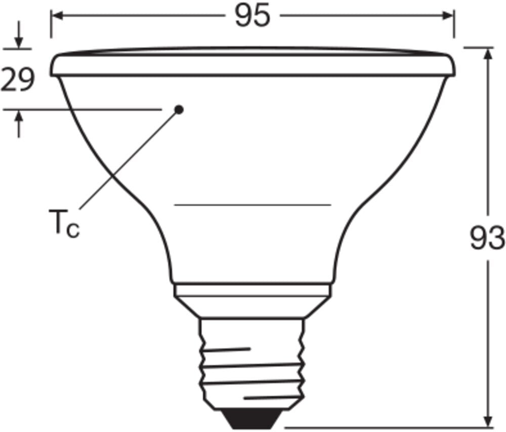 LEDVANCE PAR30 E27 LED Spot 10W 927 Dimbaar - 4099854071195