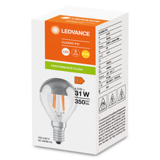 Led Classic P31 Spiegelkroon 4W E14 Zilver 827 - 4099854070037