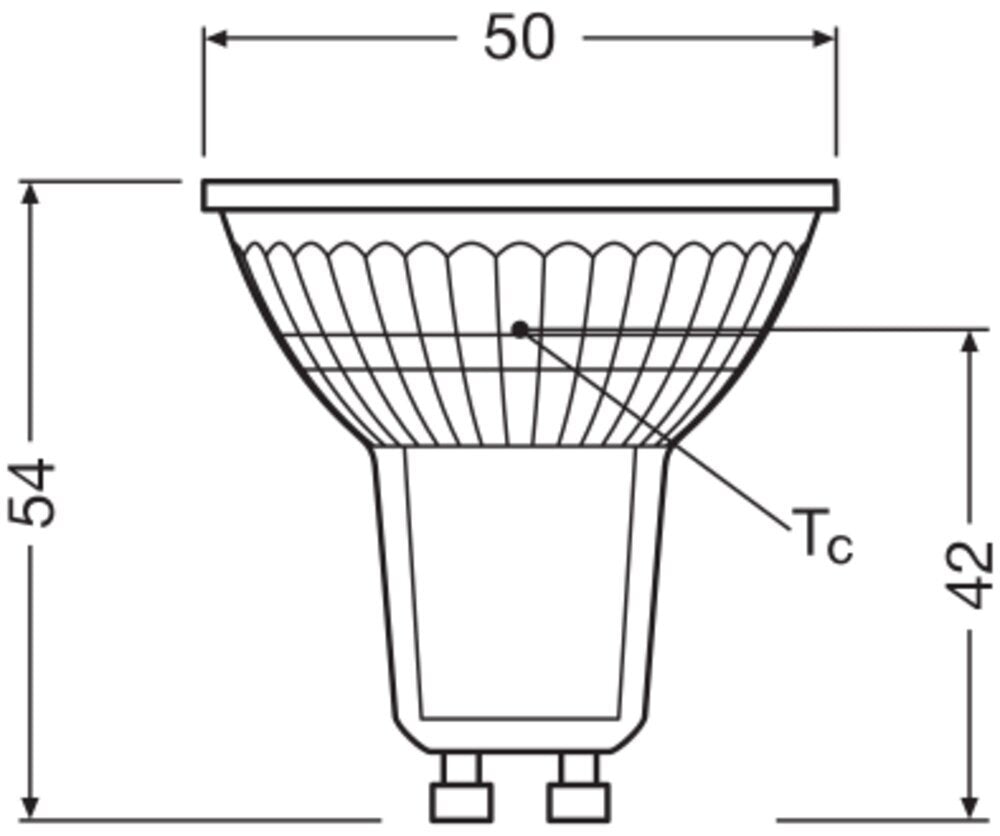 LEDVANCE PAR16 GU10 LED Spot 4.3W 830 350lm - 4099854067891 [2 Pieces]