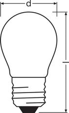 Led Classic P40 Dimbaar Frosted E27 4.8W 827 - 4099854067594