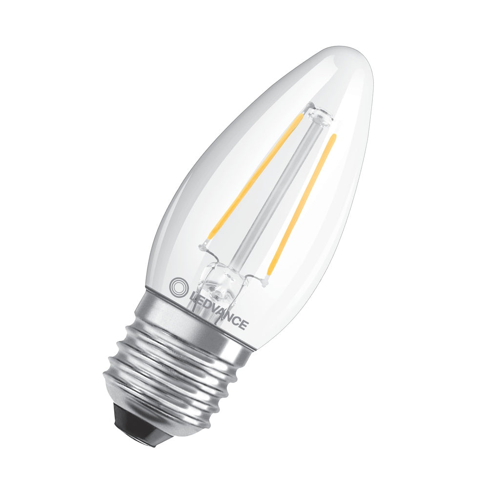 Led Klassiek Dimbare Kaars E27 4.8W 827 Helder Glas - 4099854067495