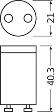 LED T8 Buizenvervanger Starter Voor CCG Systemen - 4099854067150 [2 Stuks]