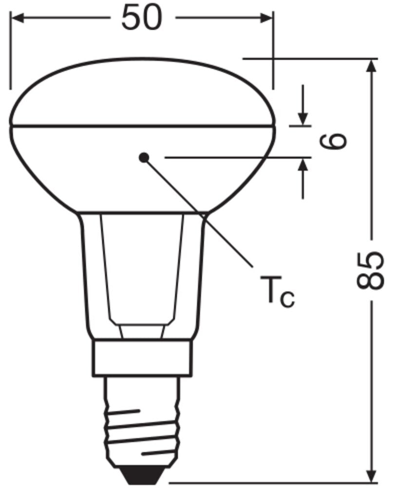 LEDVANCE Performance R50 LED Spot 5.9W E14 2700K Dimbaar - 4099854058608