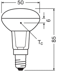 LEDVANCE Performance R50 LED Spot 5.9W E14 2700K Dimbaar - 4099854058608