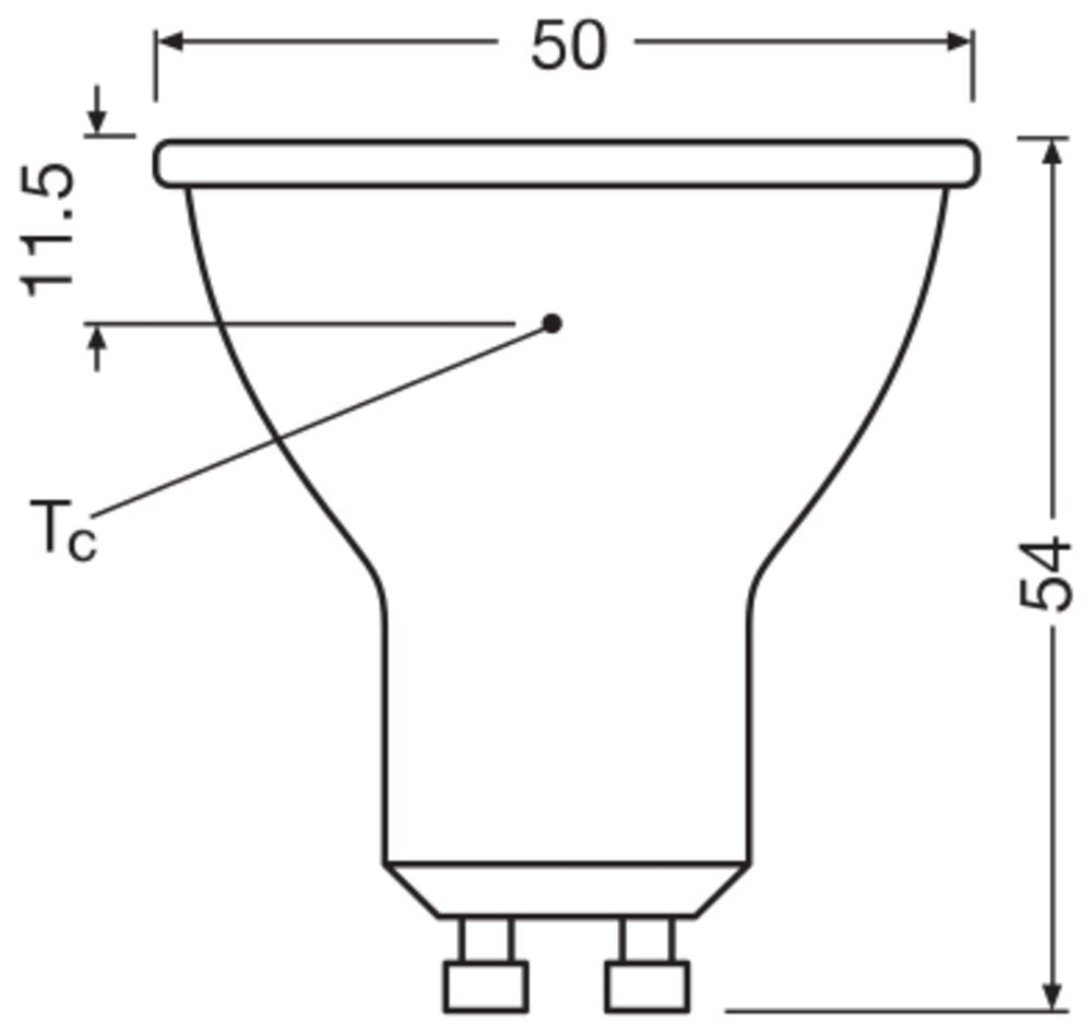 LEDVANCE Performance LED PAR16 GU10 6.9W 830 Spotlights - 4099854054808