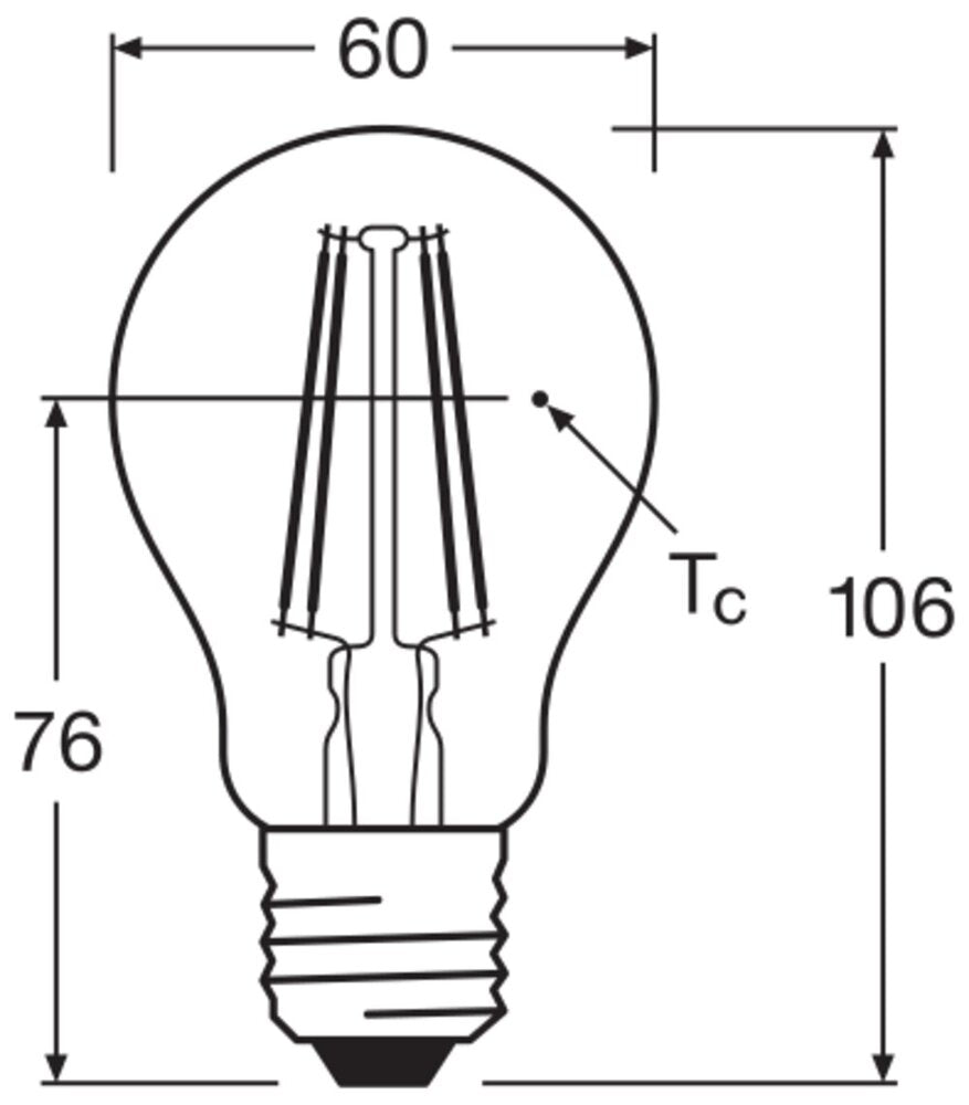 Dimbare Led Classic A19 7W E27 827 Helder Filament - 4099854054396