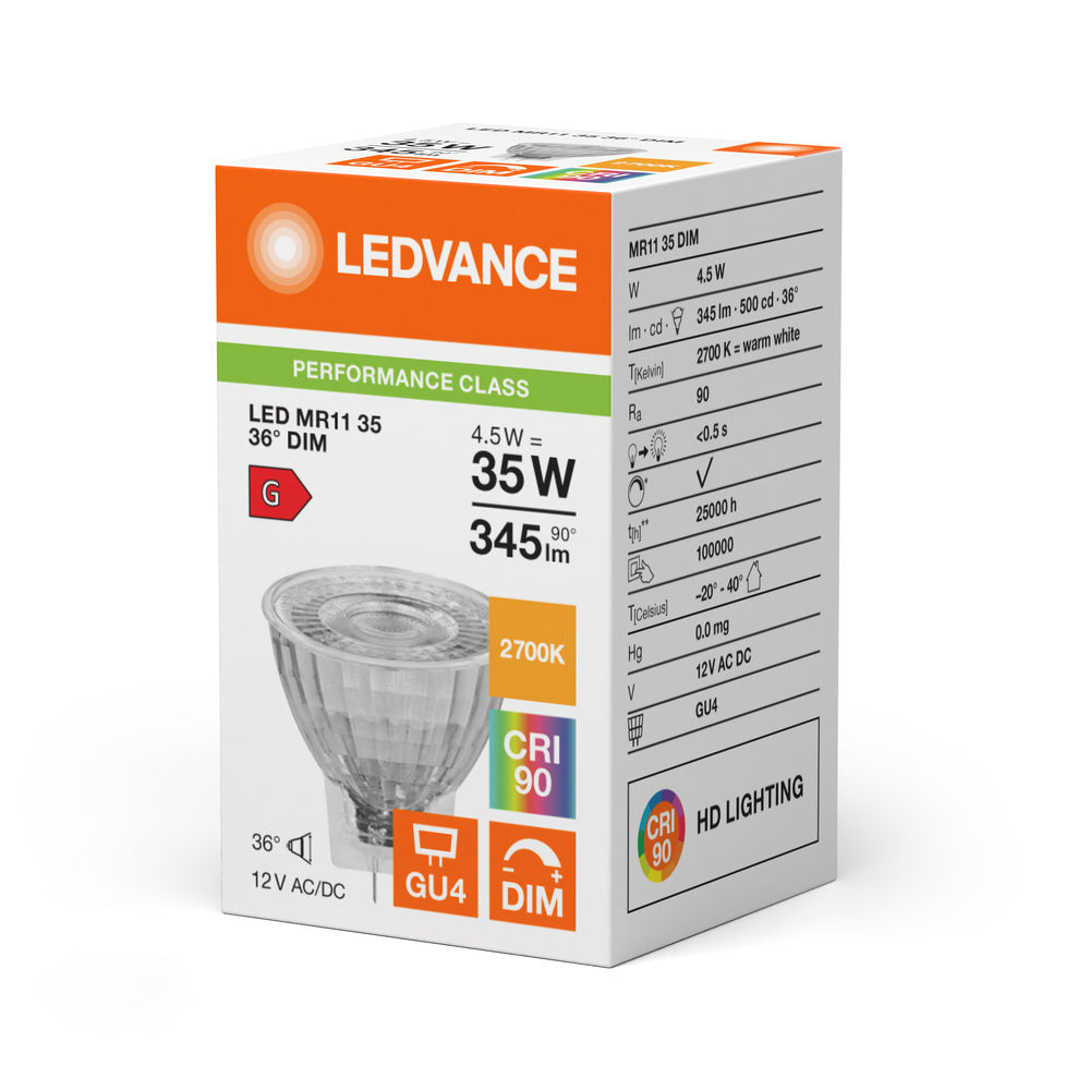Ledvance Mr11 Gu4 Led Spot 4.5W 927 Dimbaar - 4099854050268
