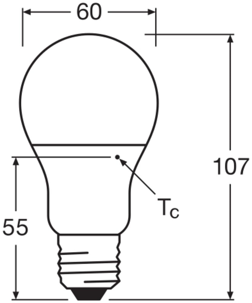 LEDVANCE Classic A19 LED Lamp 4.9W E27 2700K Frosted - 4099854049460 [2 Stuks]