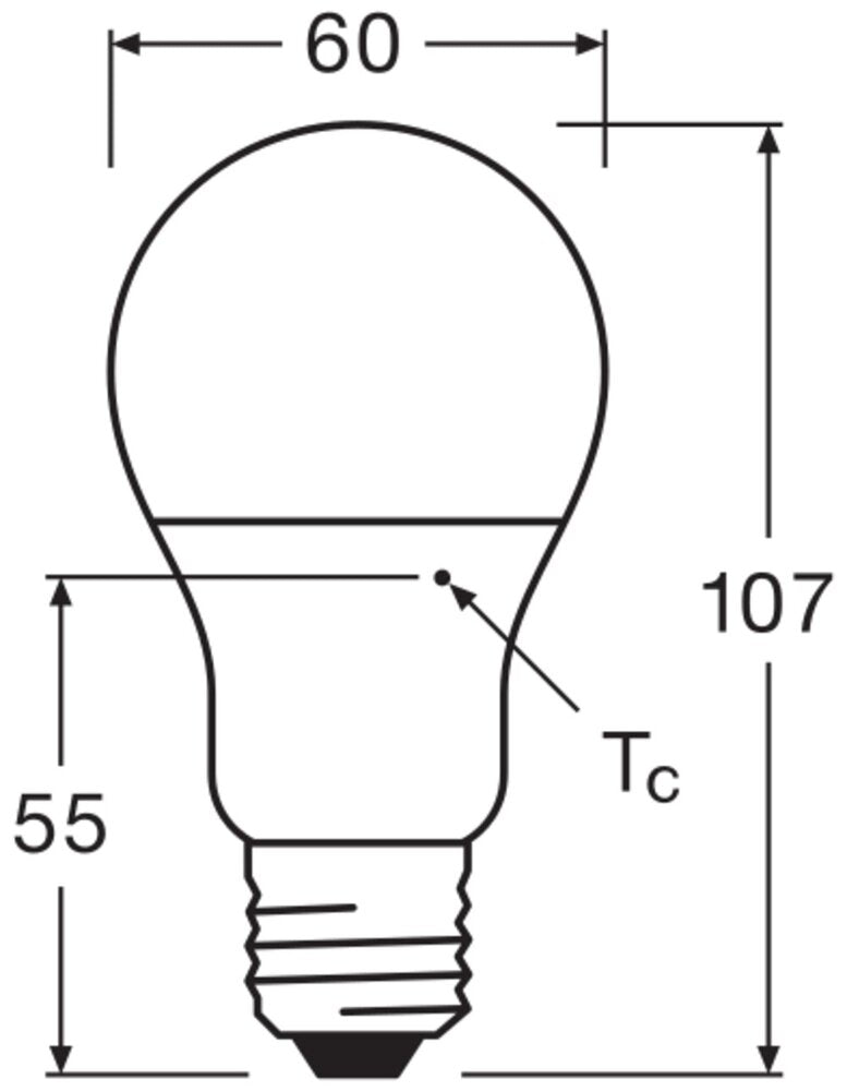 LEDVANCE Classic A60 LED Lamp 8.5W E27 2700K 806LM - 4099854049088 [2 Stuks]