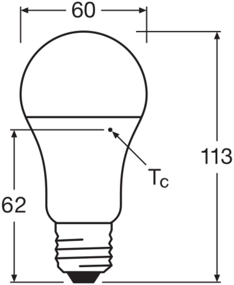 LEDVANCE Classic A19 LED 10W 840 Frosted E27 Lamp - 4099854048869 [2 Stuks]