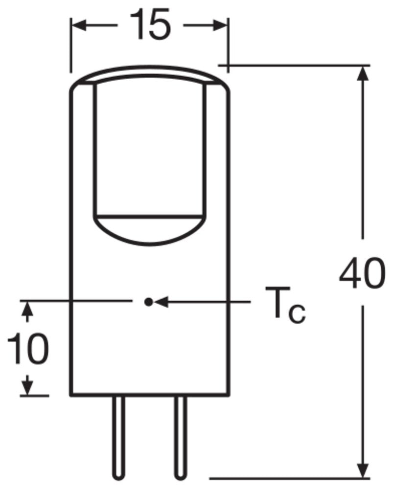 LEDVANCE 12V LED Pin GY6.35 2.6W Warm Wit 827 - 4099854048470