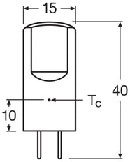 LEDVANCE 12V LED Pin GY6.35 2.6W Warm Wit 827 - 4099854048470