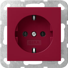 Gira Systeem 55 Rode SCHUKO Stopcontact 16A 250V - 4455108