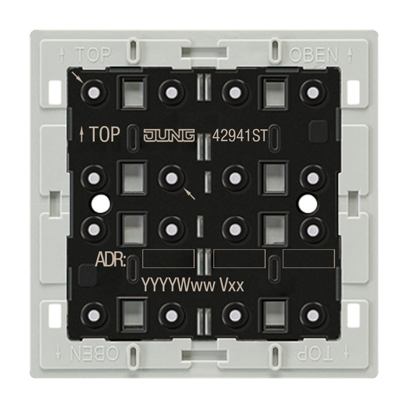 JUNG KNX 4 Kanaal Universeel Touch Module Met Temperatuur Sensor - 42941ST
