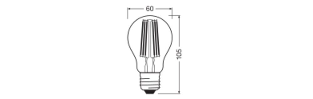 OSRAM LED Classic A Dimbaar E27 8.2W B-Klasse Lamp - 4099854065392