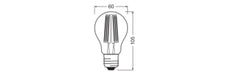 OSRAM LED Classic A Dimbaar E27 8.2W B-Klasse Lamp - 4099854065392