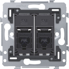 Dual RJ45 UTP Cat6 PoE++ Netwerkverbinding Basis - 170-79262