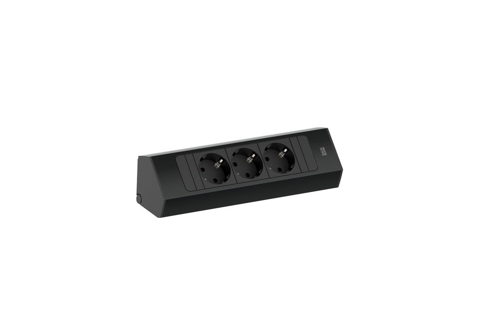 Bachmann Casia 2 Hoekstroomunit 3x 230V Zwart - 932.100