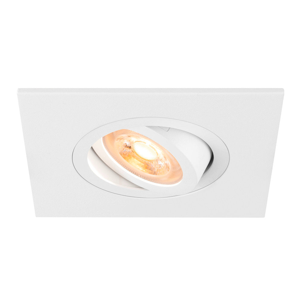 SLV Nieuwe Tria 75 XL Vierkante GU10 Inbouw Downlight Wit - 1007627