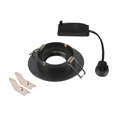 SLV Nieuwe Tria 75 XL Ronde GU10 Inbouw Plafondlamp Zwart - 1007625