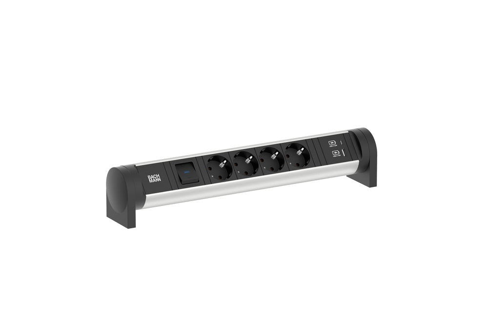 Cycle Desk Powerstrip 4x 230V Met USB AC Opladen - 708.002