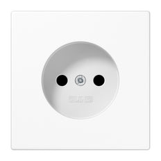 Jung LS990 Alpine Witte Wandcontactdoos Zonder Aardpin - LS1910NWW