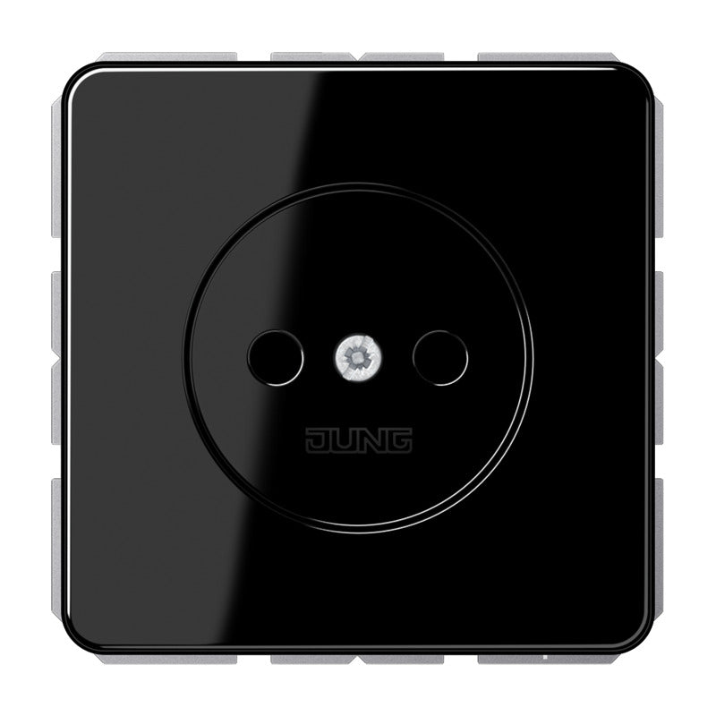 Jung CD1510NSW 16A Niet-Geaarde Wandcontactdoos Zwart - CD1510NSW