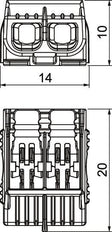 OBO Universele Hefterminal 2 Stijf Flexibel Draadconnector - 2054422 [100 Stukken]