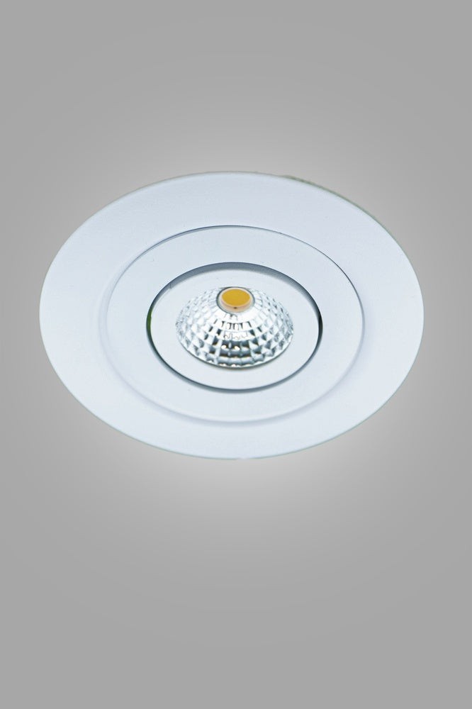 Witte Circulaire Bevestiging Ring 125mm Voor Spotlights - A22031OR