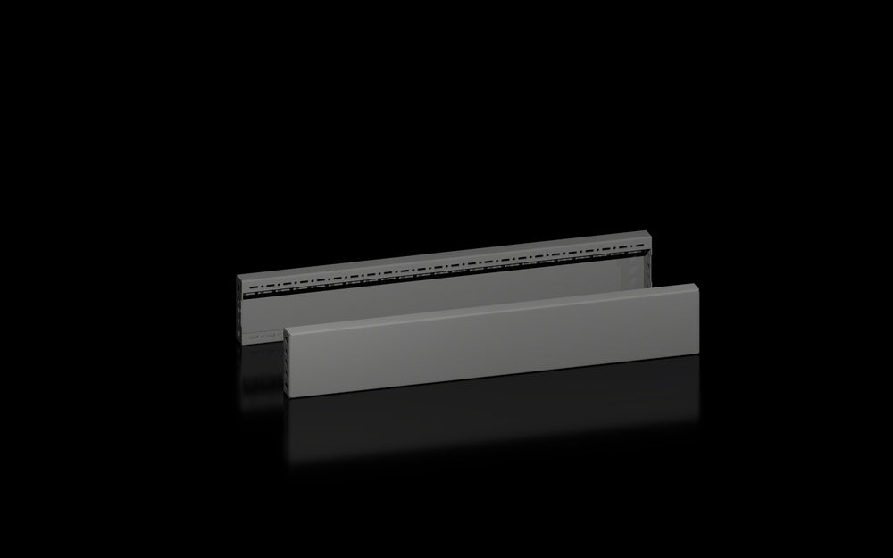 VX Zij Plint Paneel Set 800x100mm Zwart Staal - 8660034