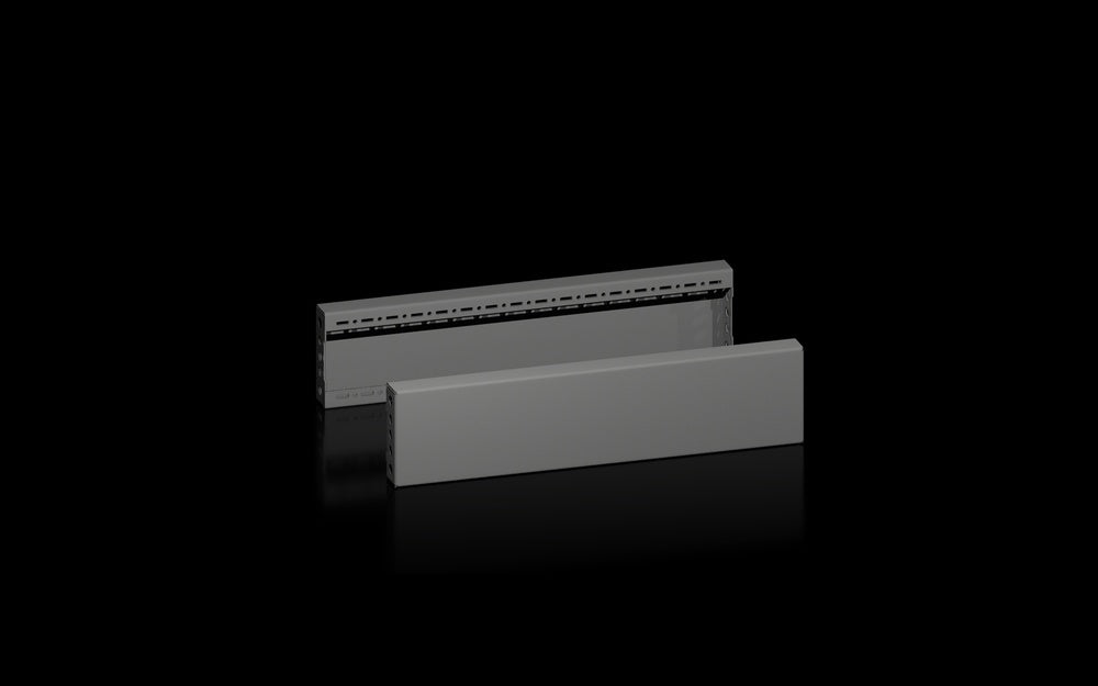 Rittal VX Zijplint Paneelset 600x100mm Zwart Staal - 8660033