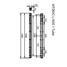 Philips Ledinaire IP65 Waterdichte LED Buishuis L1500 - 8710163366043