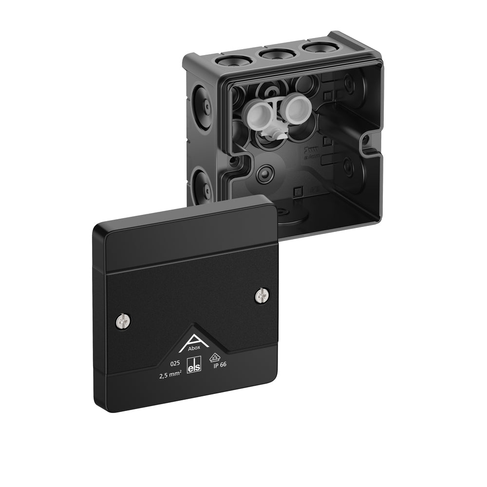 Spelsberg IP66 Doos 85x85x52mm Zwart - 80200001 [2 Stuks]