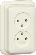 Gira Dubbele Stopcontact 16A 250V Opbouw Wit - 479110
